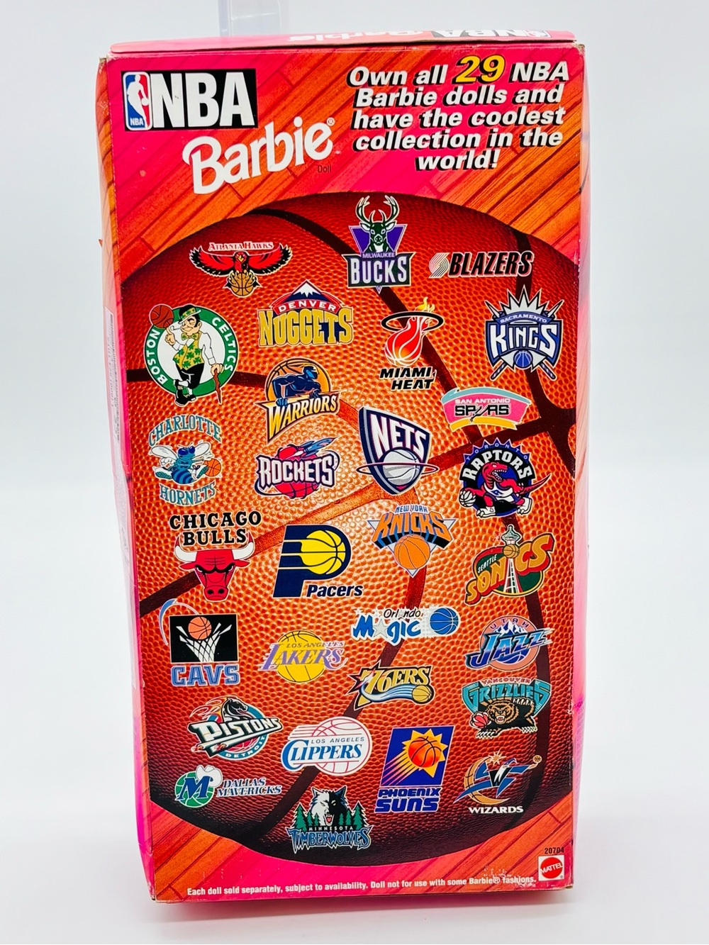 Vintage 1998 Barbie NBA Los Angeles Lakers Doll Mattel NRFB 90s Collectible - Picture 3 of 16